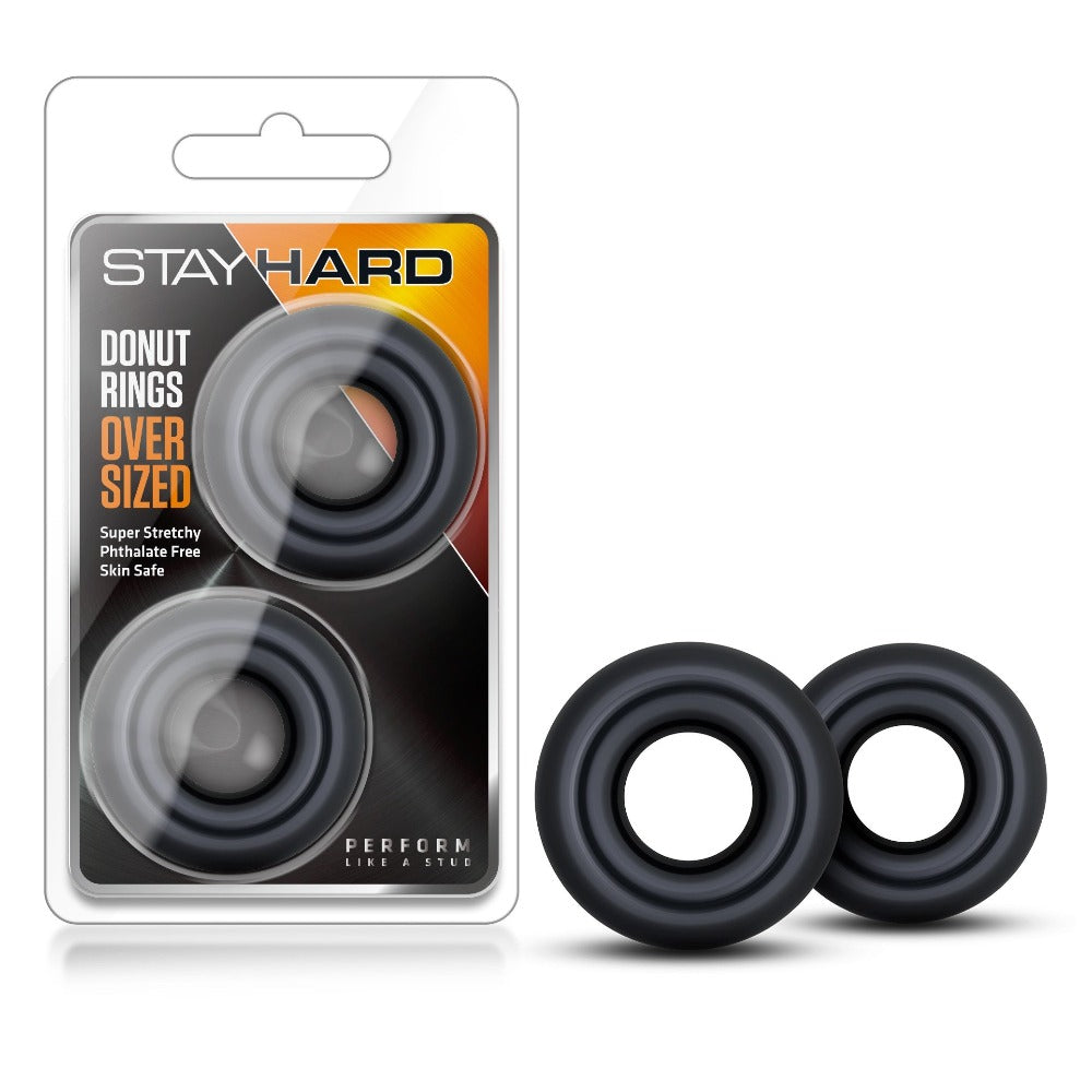 Stay Hard Oversized Donut C Ring -Black - Cock & Balls