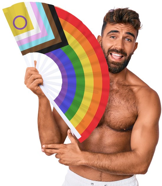 M Proud 25" Fan - Rainbow Flat