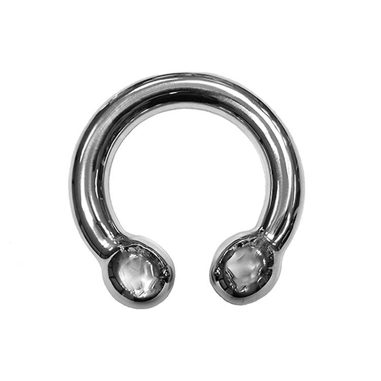 Stainless Steel Horse Shoe Cock Ring - 50mm - Cock & Balls