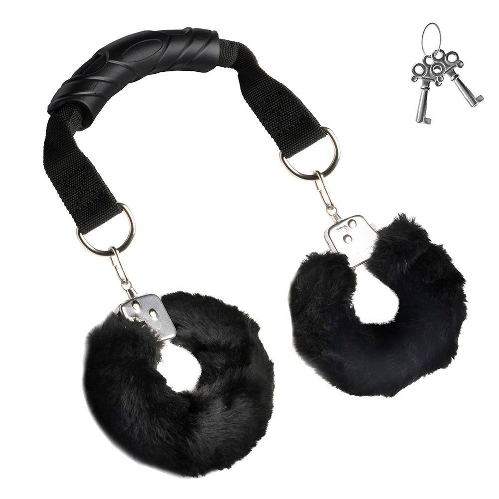 Furry Handcuffs with Handle - Bondage