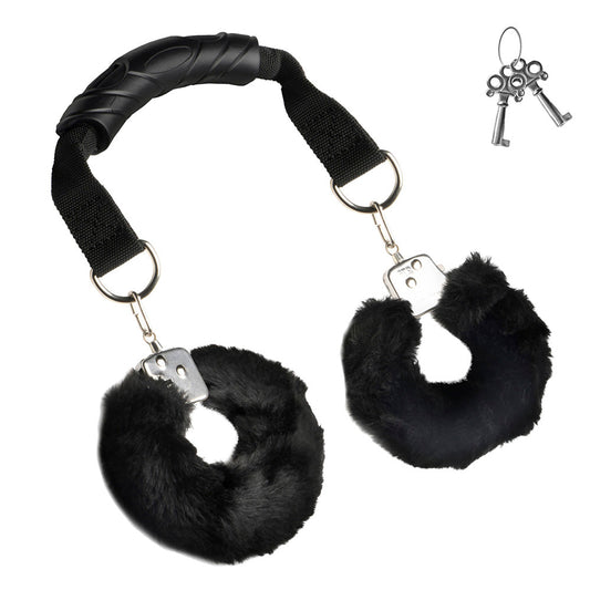 Furry Handcuffs with Handle - Bondage