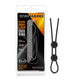 Stay Hard Silicone Double Loop Lasso - Black