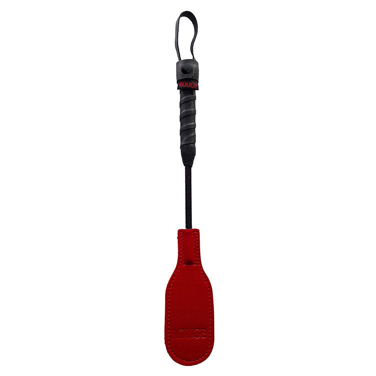 Mini Leather Oval Paddle Crop 10" - Red - Whip/Flogger/Paddle