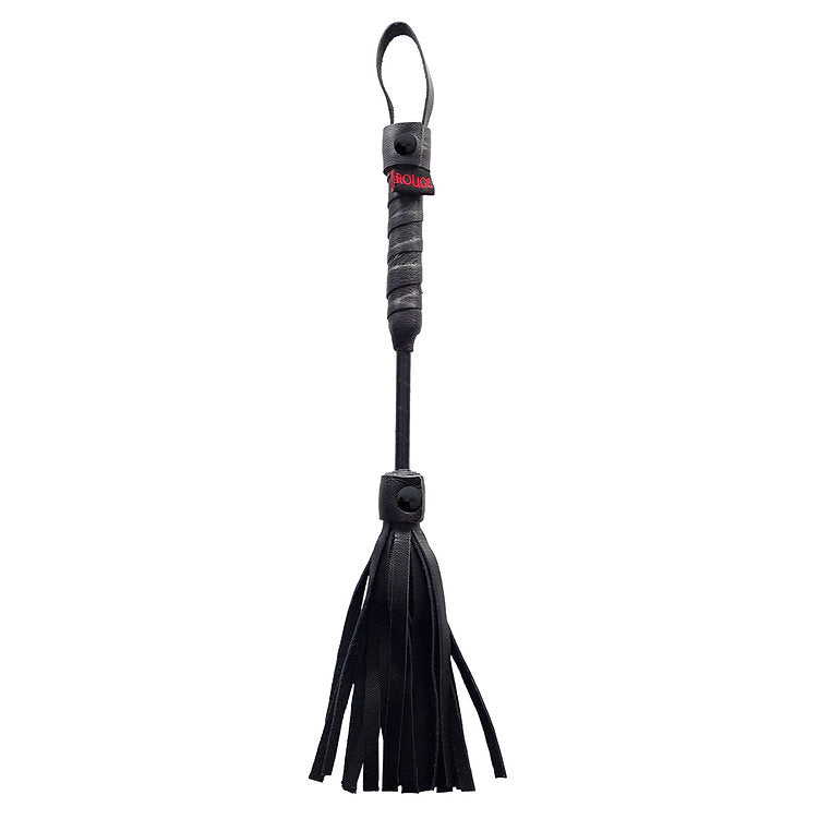 Mini Leather Flogger 10" - Black - Whip/Flogger/Paddle