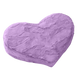 Heart Wedge Faux Fur, Purple