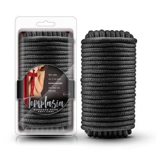 Temptasia Bondage Rope 32' - Blk - Bondage