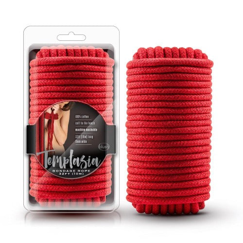 Temptasia Bondage Rope 32' - Red - Bondage
