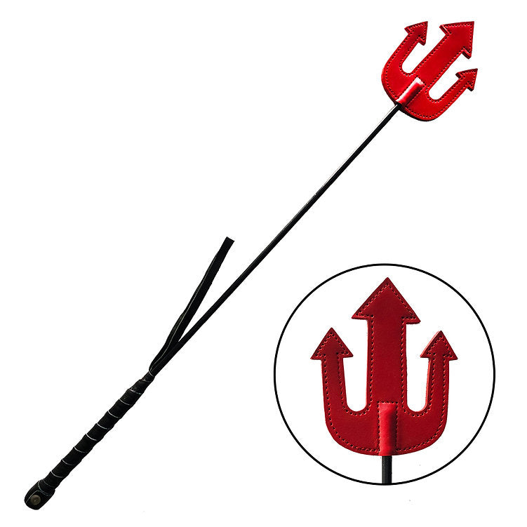 Devils Riding Crop 24" - Red - Whip/Flogger/Paddle