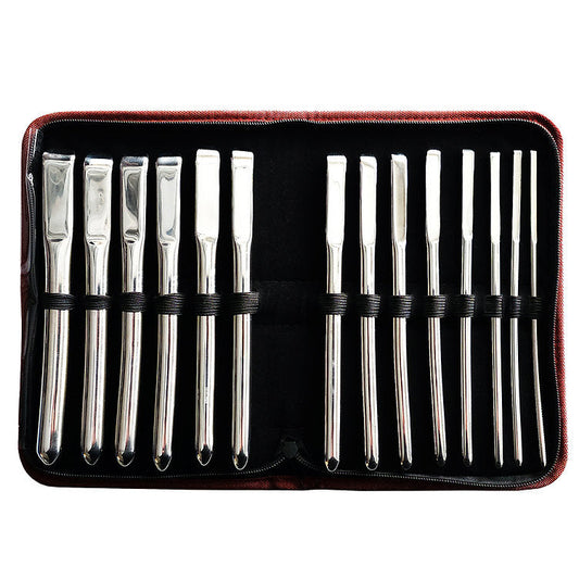 Stainless Steel Hegar Uterine 14 Piece Dilator Set - Fetish