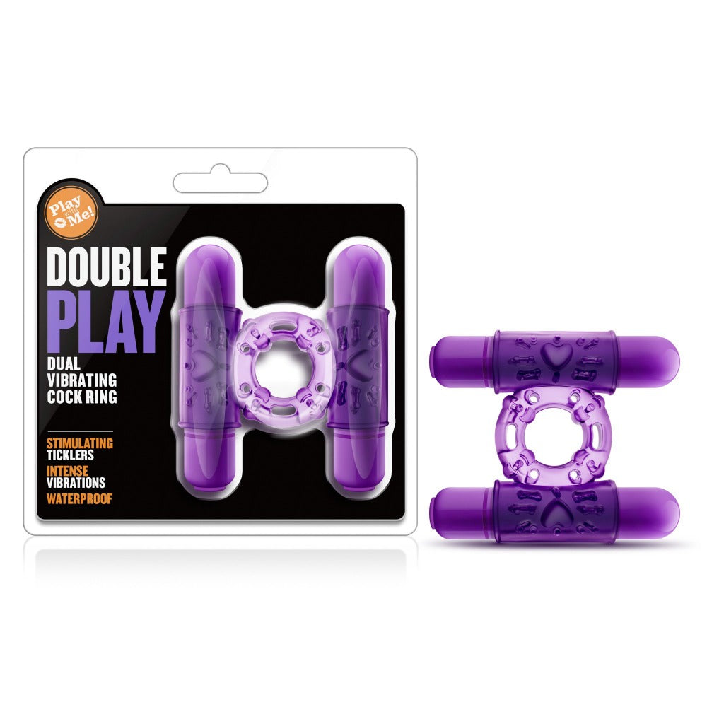Double Play Dual Vibrating Ring - Cock & Balls