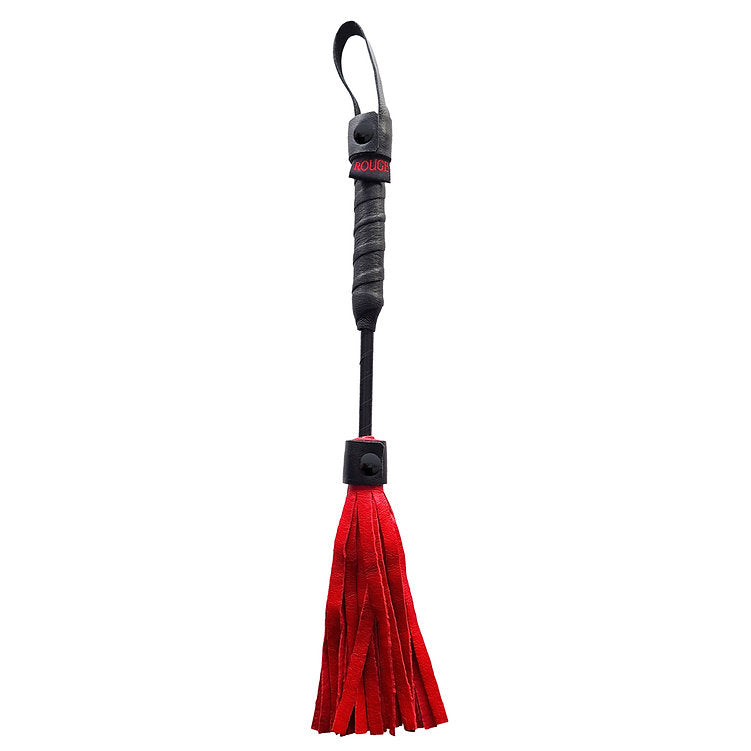 Mini Leather Flogger 10" - Red - Whip/Flogger/Paddle