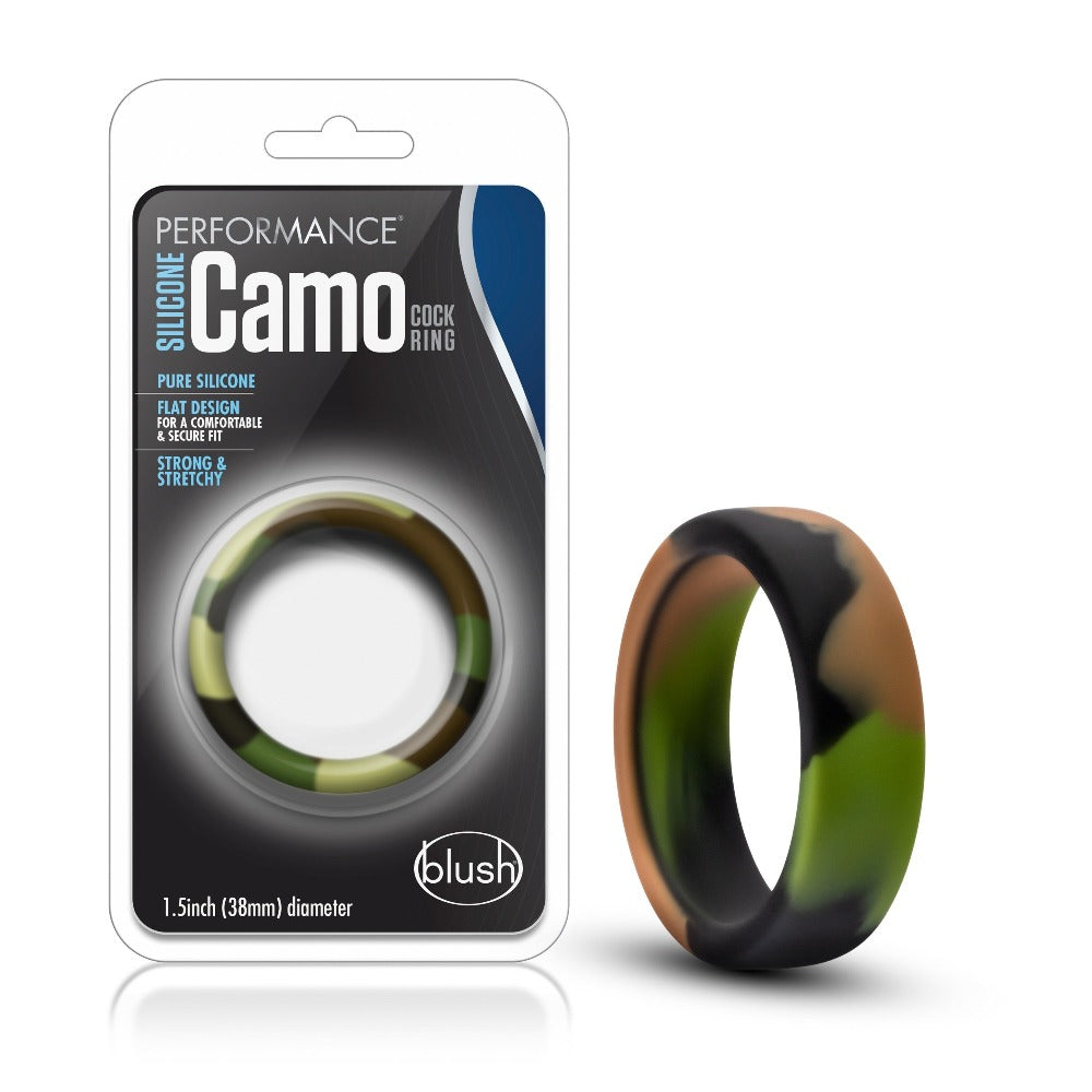 Performance Silico Camo CRing-Green Camo - Cock & Balls