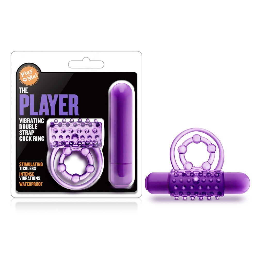 The Player Vibrating Double C-ring - Cock & Balls
