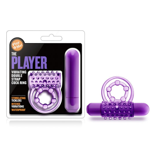 The Player Vibrating Double C-ring - Cock & Balls