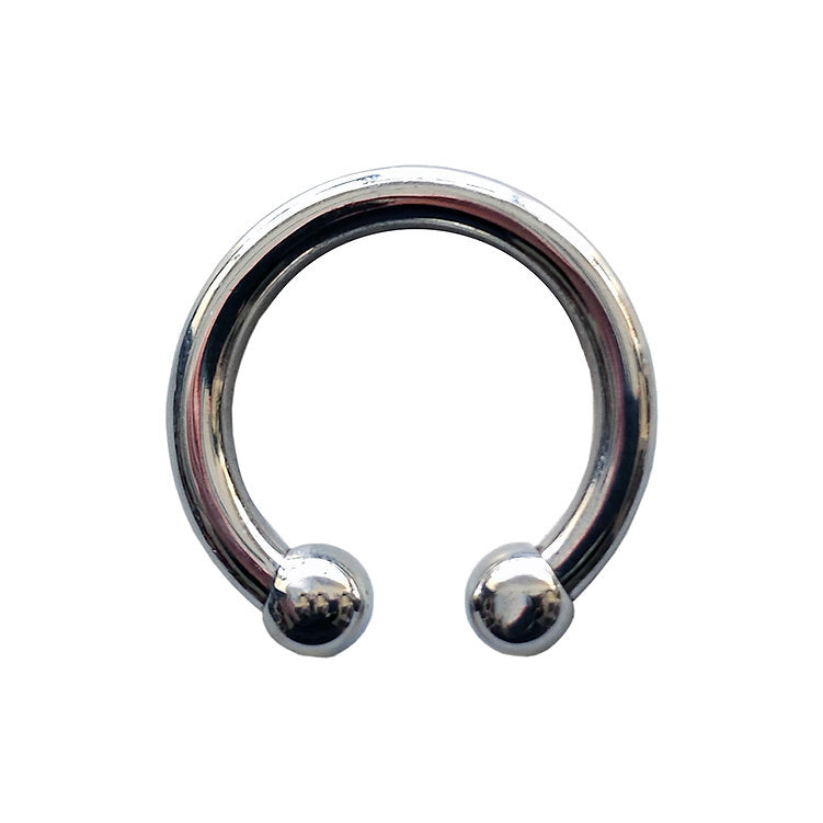 Stainless Steel Horseshoe Cock Ring - 30mm - Cock & Balls