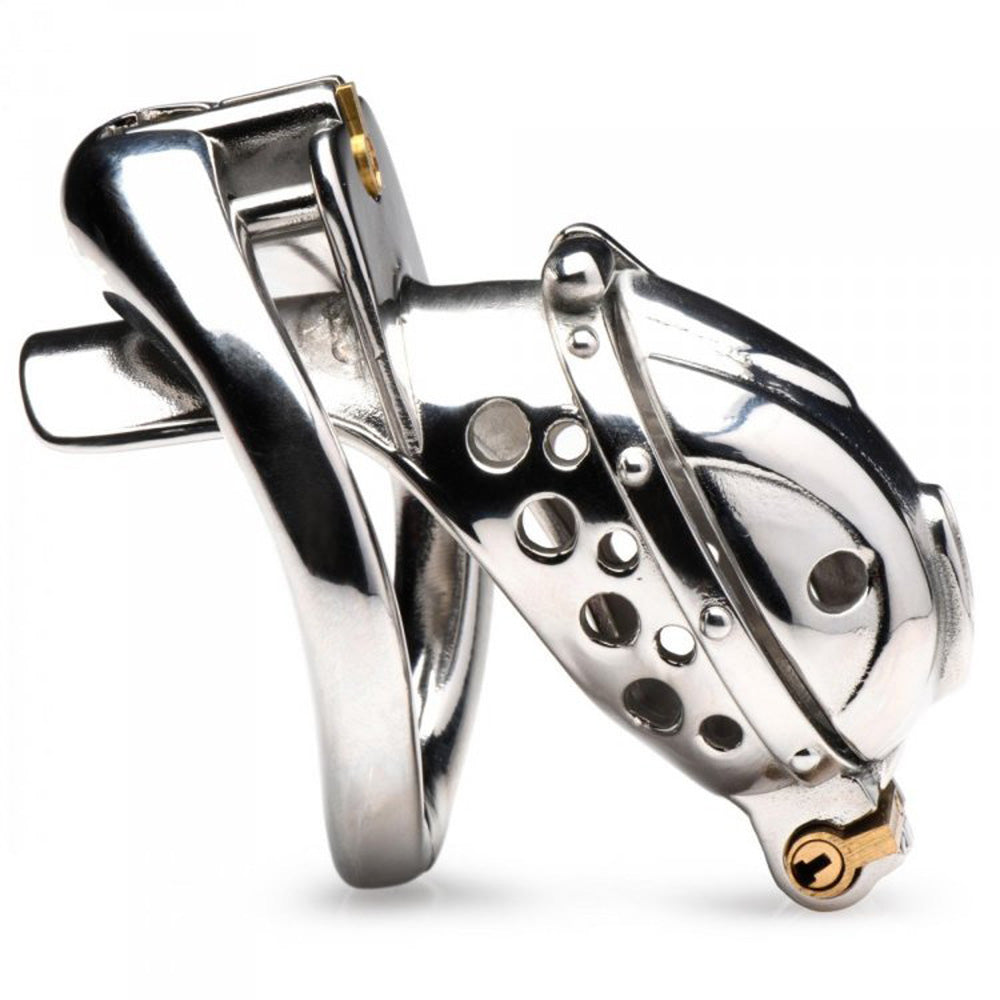 Entrapment Deluxe Locking Chastity Cage - Cock & Balls