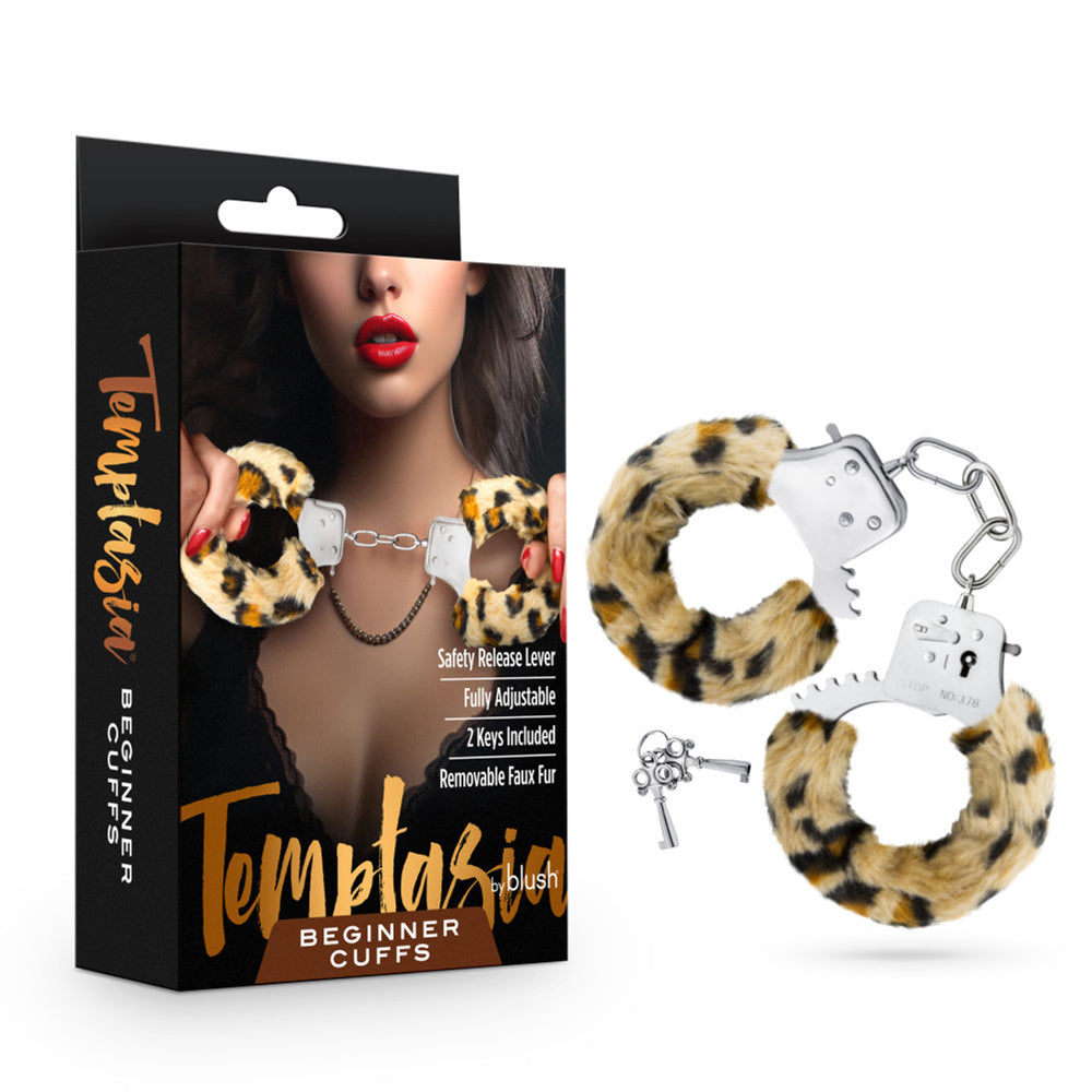 Temptasia - Beginner Cuffs - Leopard - Bondage