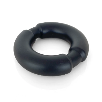 Steel Weighted Liquid Silicone C Ring - Cock & Balls