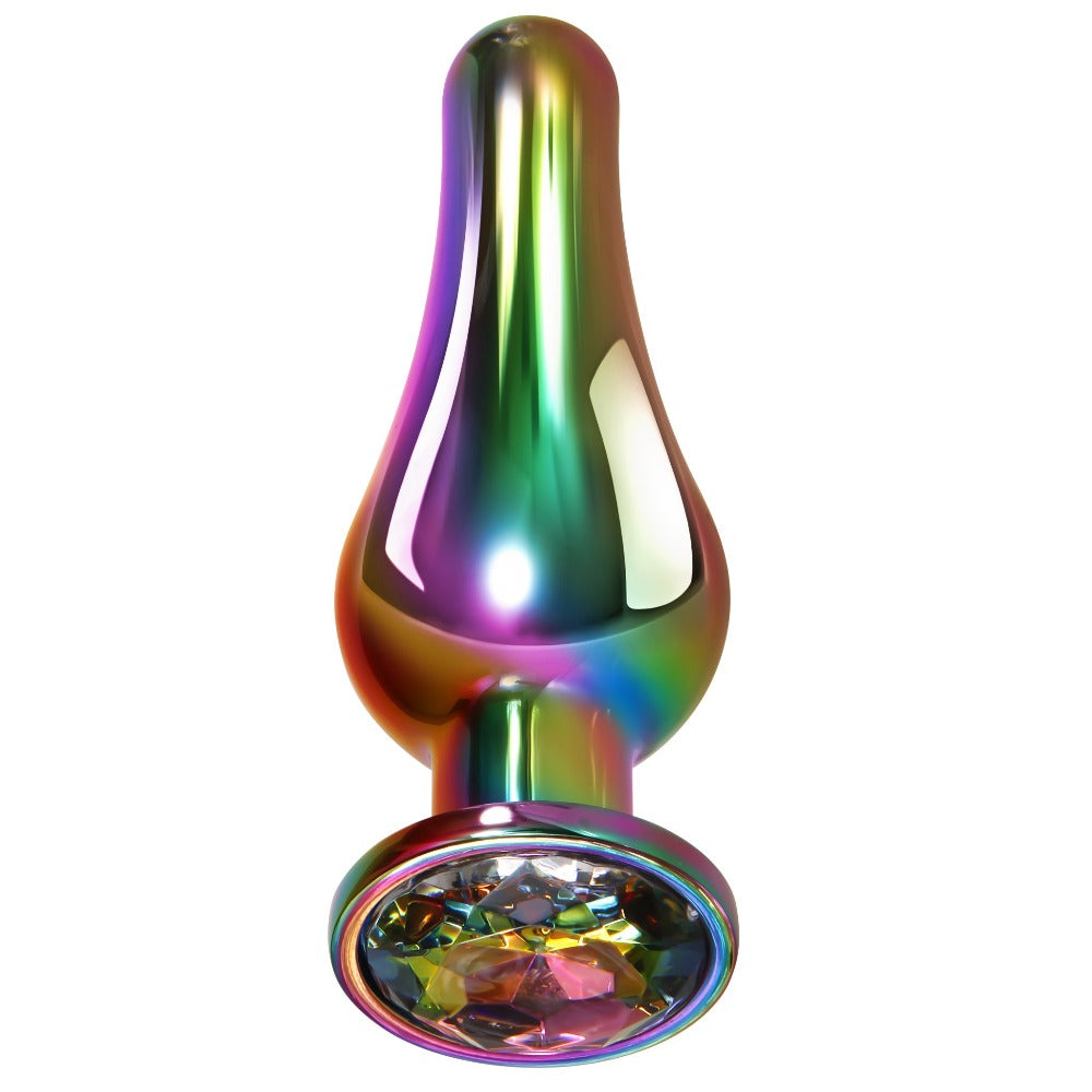 Evolved Rainbow Metal Plug - Large - Anal