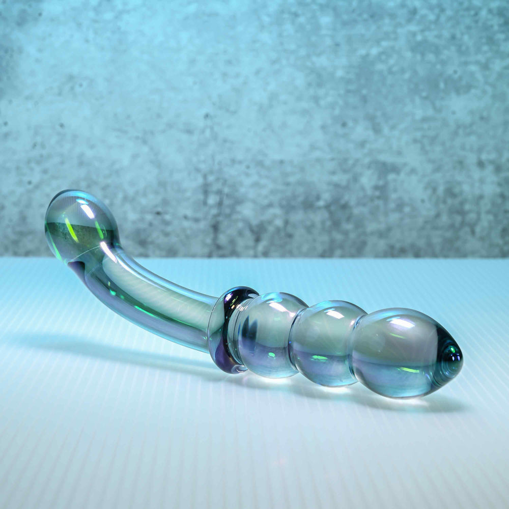Gender-X Lustrous Galaxy Wand — Dual-Ended Glass Massager