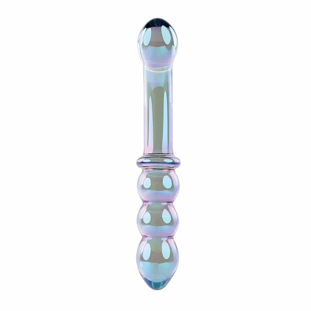 Gender-X Lustrous Galaxy Wand — Dual-Ended Glass Massager