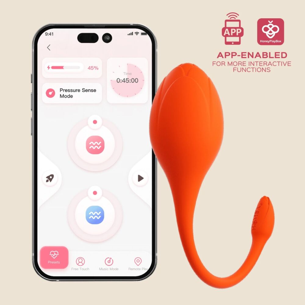 Lili App-Enabled Egg Vibrator with R/C - App Controlled Toys