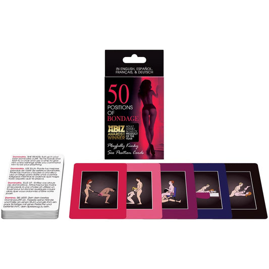 50 Positions of Bondage Card Game - Candy/Games/Novelt