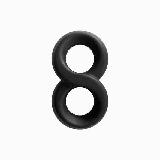 Renegade Infinity Cock Ring - Black - Cock & Balls