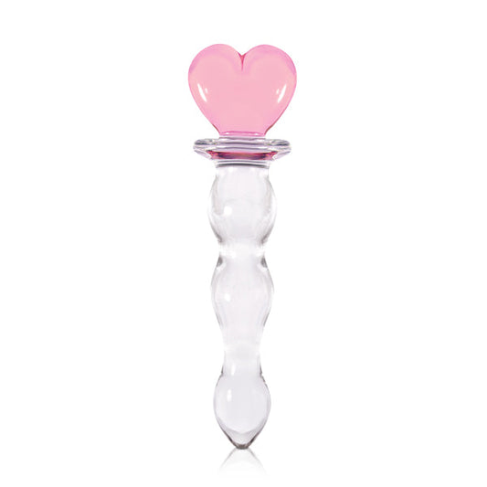 Crystal - Heart of Glass - Pink - Glass Dildo's