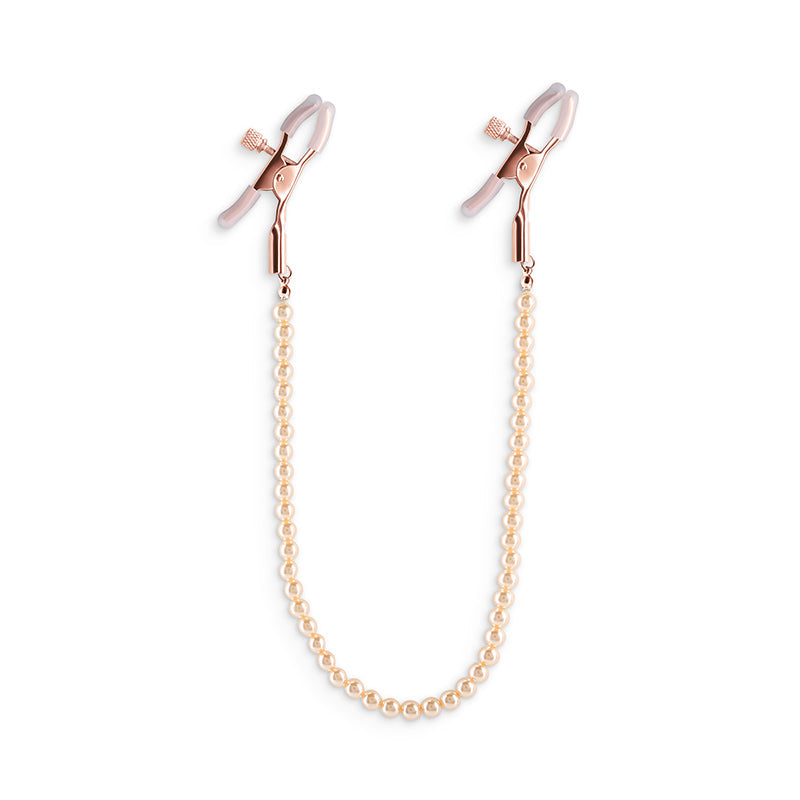 Bound Nipple Clamps - DC1 - R.Gold Beads - Nipples
