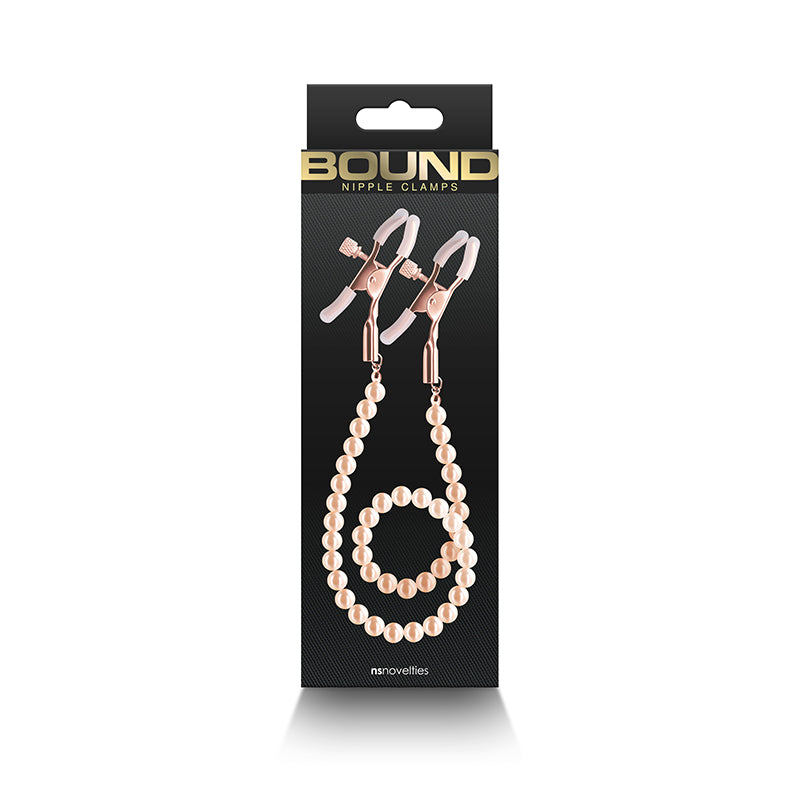 Bound Nipple Clamps - DC1 - R.Gold Beads