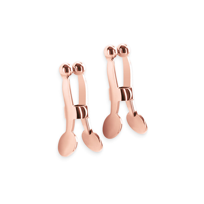 Bound Nipple Clamps - C1 - Rose Gold - Nipples