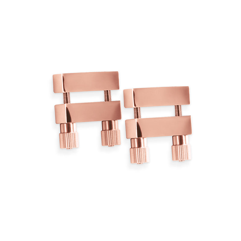Bound Nipple Clamps - V1 - Rose Gold - Nipples