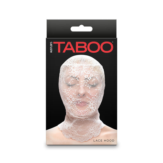 Hustler Taboo - Lace Hood - White - Bondage