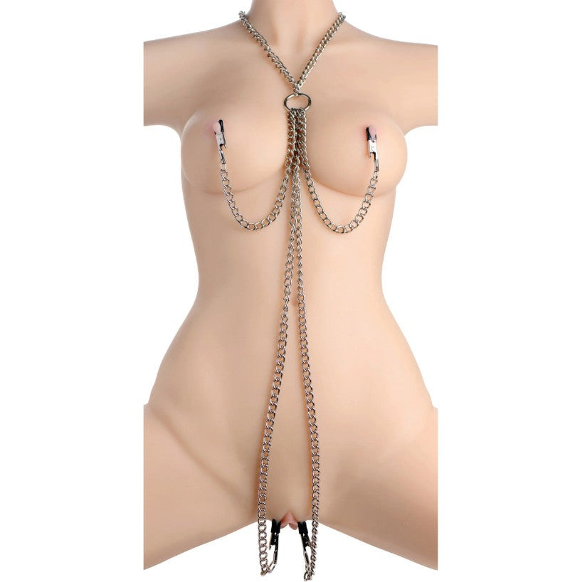 Collar Nipple and Clit Clamp Set - Nipples