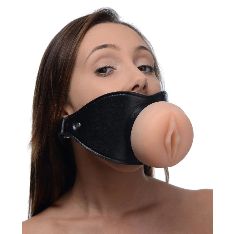 Pussy Face Oral Sex Mouth Gag - Fetish