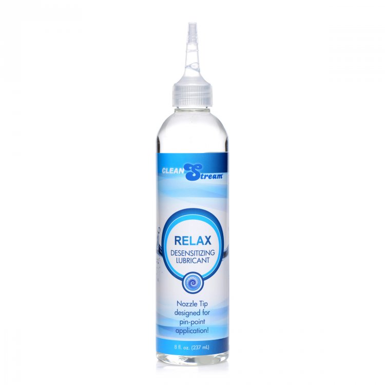 Relax Desensitizg Lube w Nozzle Tip 8 oz - Anal Lubes