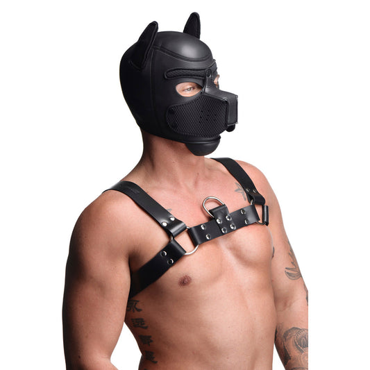 Spike Neoprene Puppy Hood - Black - Fetish