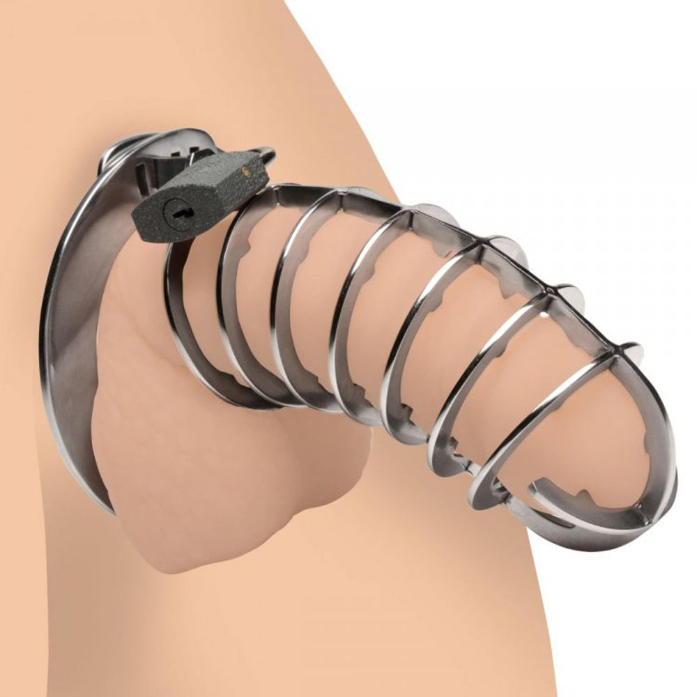 Stainless Spiked Chastity Cage *bulk pkg - Cock & Balls