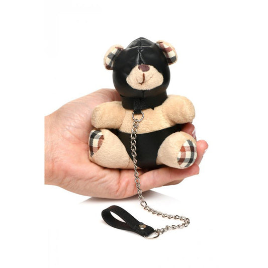 Hooded Bondage Teddy Bear Keychain - Candy/Games/Novelt