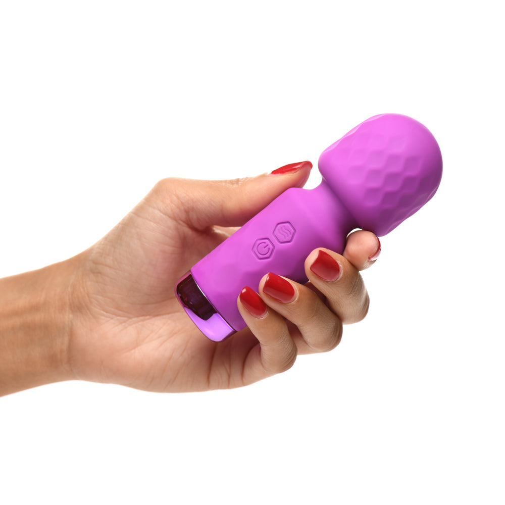 10X Mini Silicone Wand - Purple - Wands & Accessories