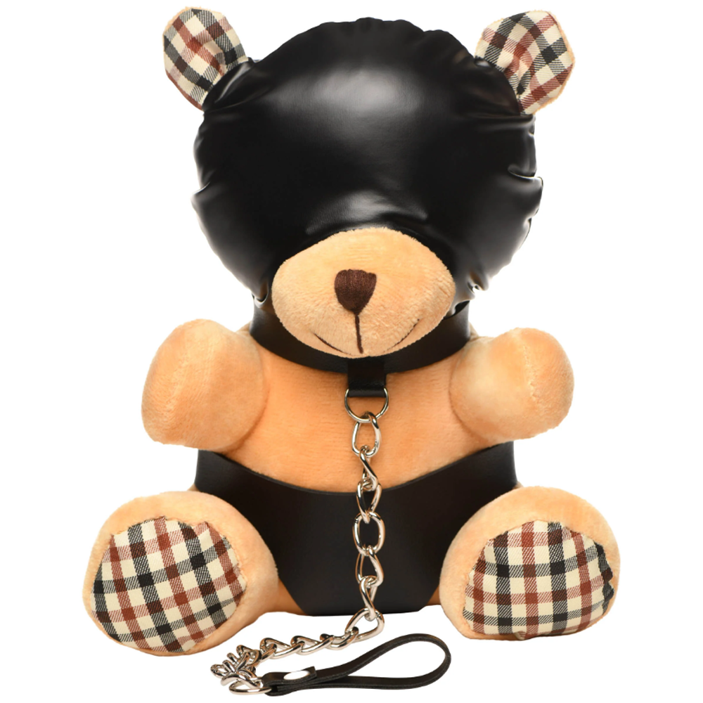 Hooded Bondage Teddy Bear Plush - Candy/Games/Novelt