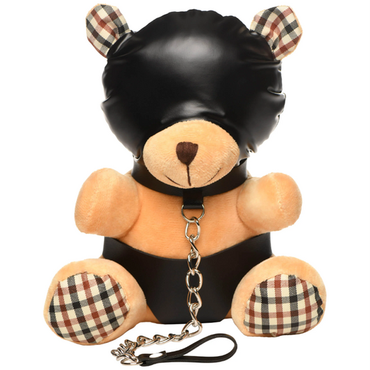 Hooded Bondage Teddy Bear Plush - Candy/Games/Novelt