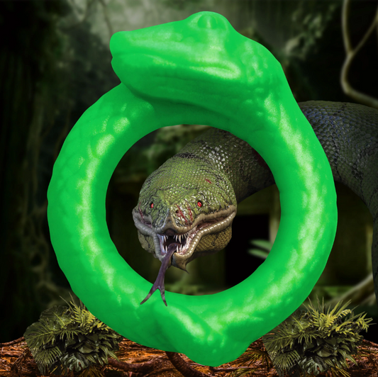 Serpentine Silicone Cock Ring - Cock & Balls