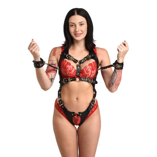 Harness With Restraints - Bondage