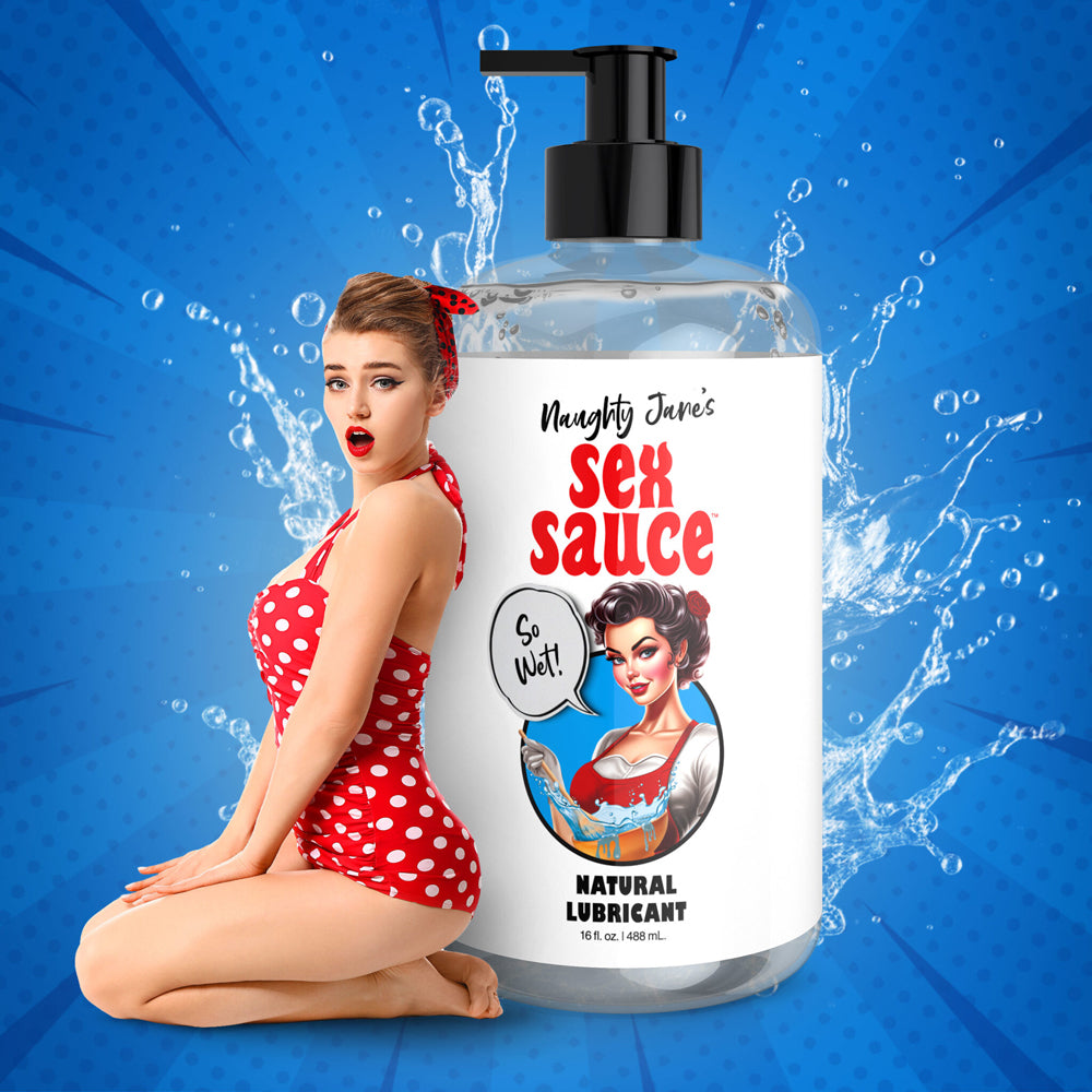 Naughty Janes SexSauce Natural Lube 16oz - Water Based Lube