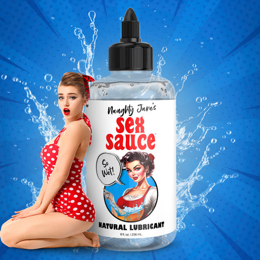 Naughty Janes Sex Sauce Natural Lube 8oz - Water Based Lube