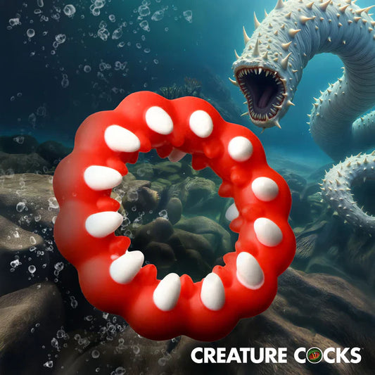 Fangs Silicone Cock Ring - Cock & Balls