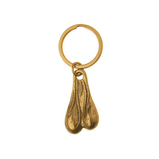 Big Nuts Brass Keychain - Candy/Games/Novelt