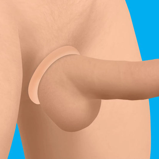 JOCK Discrete Silicon CockRing Set Light - Cock & Balls